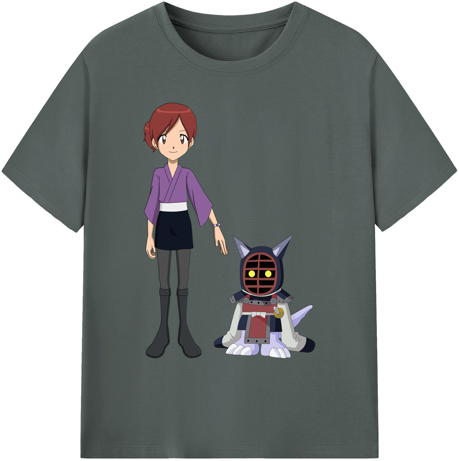 （画像用） Digimon デジタルモンスター/デジモン 綿100％ メンズ半袖Tシャツ｜肌触りやわらか＆通気性